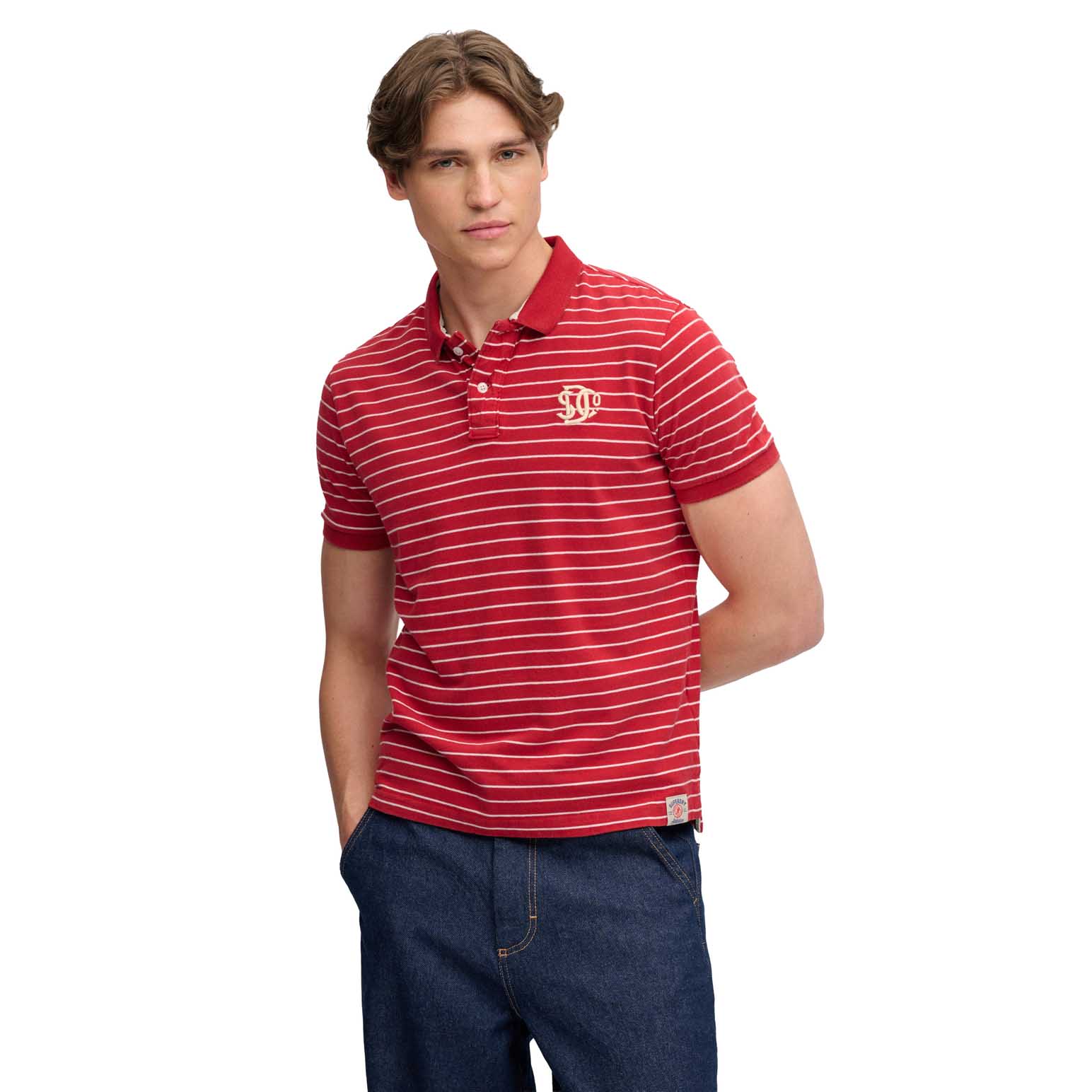 Superdry Vintage Stripe Jersey Polo